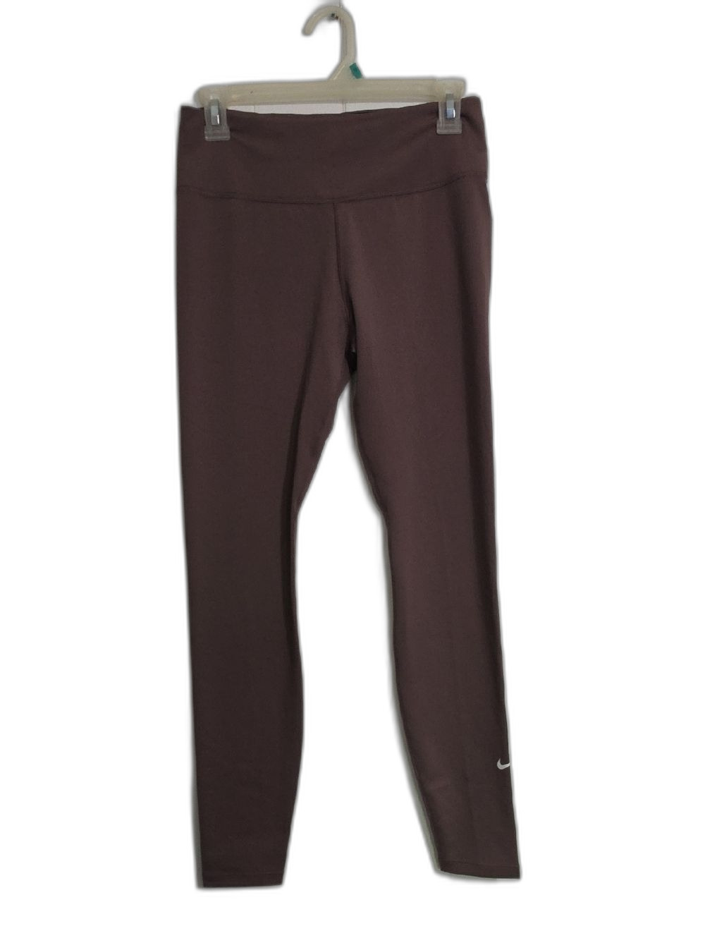 NWT Nike Reddish Brown Drifit Leggings with Small White Swoosh